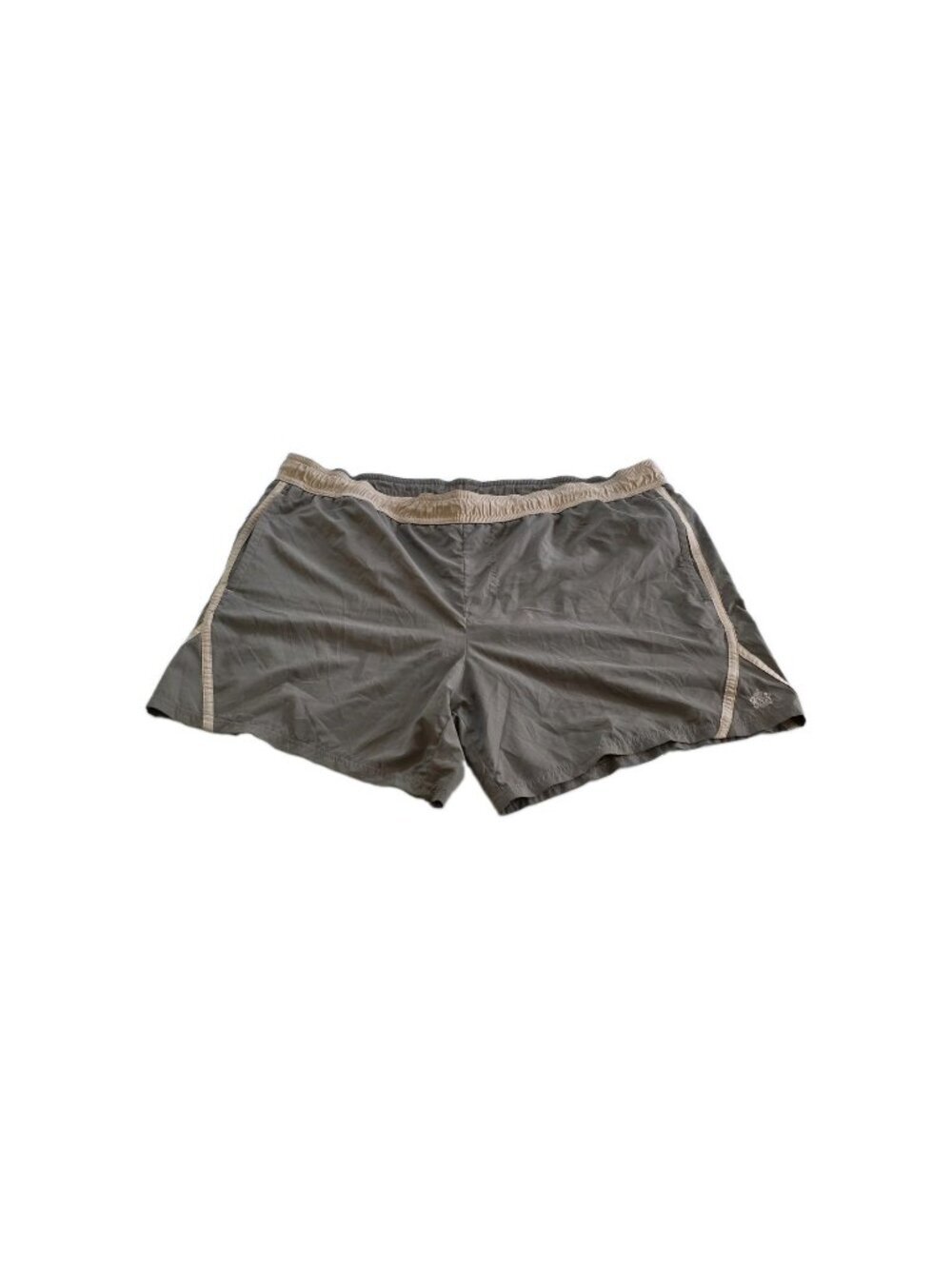 Nero Perla La Perla Swim Trunks Shorts Men XXL Olive Tan Mesh Lined Italy FLAW